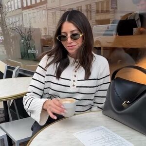 NWT Striped Henley Boucle Knit from WAT The Brand